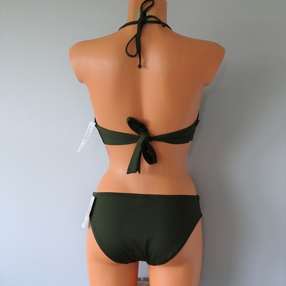 Becca 2 Piece Siren Bay Leaf Bikini Set NWT - Picture 3 of 3